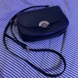 Black Tommy Hilfiger over the shoulder bag